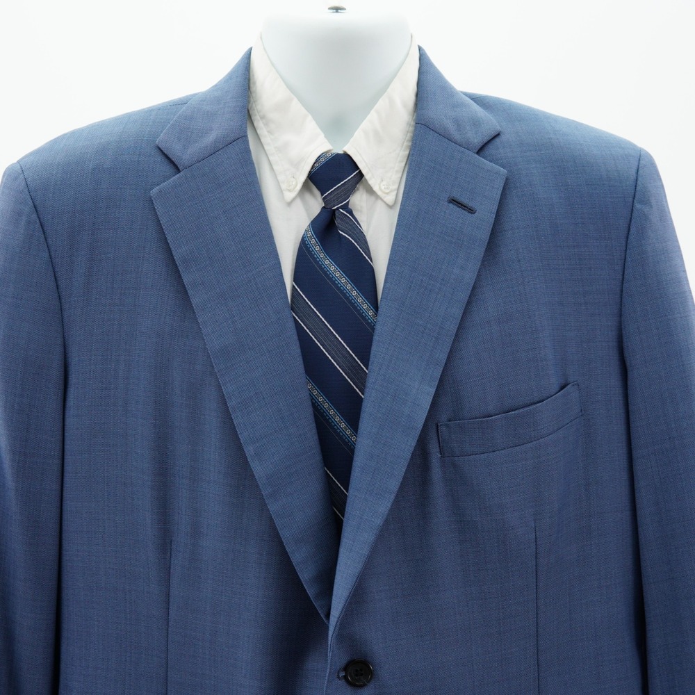 Tom James Executive Collection‎ Bespoke Wool Sharkskin Blazer 42R